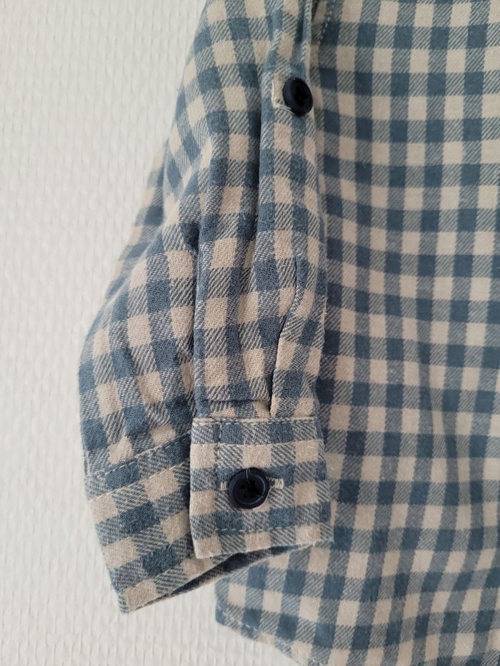 Chemise à carreaux Mini Rebel 6 mois TBE - photo numéro 4
