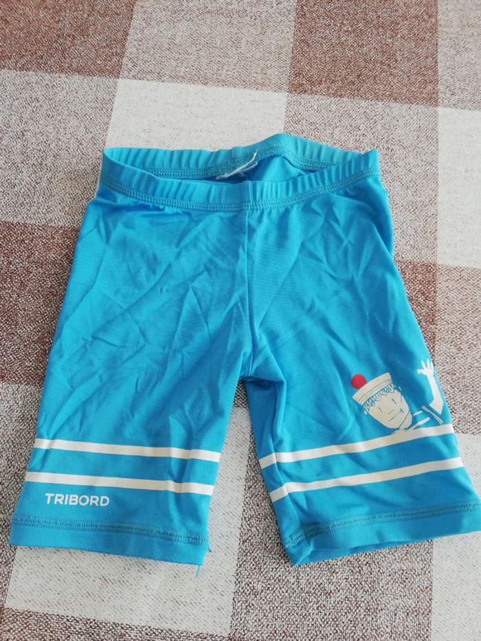 Maillot de corps et maillot de bain blanc/bleu 12 mois - photo numéro 5