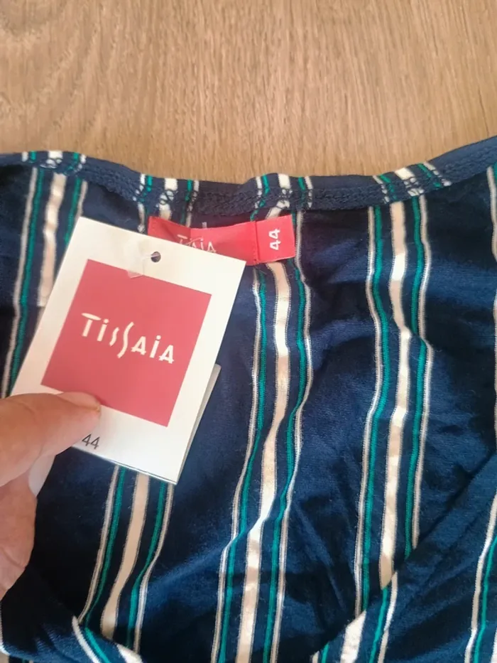 Robe à rayures bleu marine et blanches – Tissiaa – Taille 44 - photo numéro 4