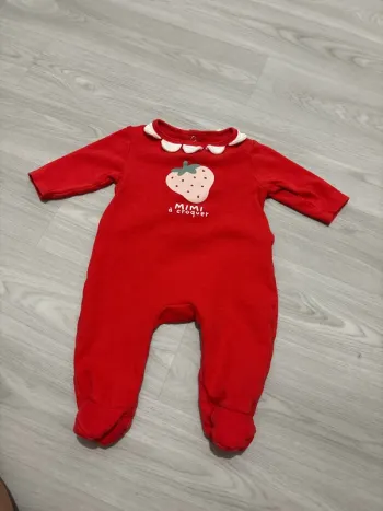 Pyjama 6 mois fraise