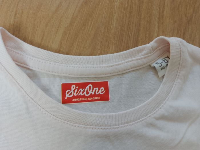 T-shirt fille 5/6 ans SixOne - photo numéro 3