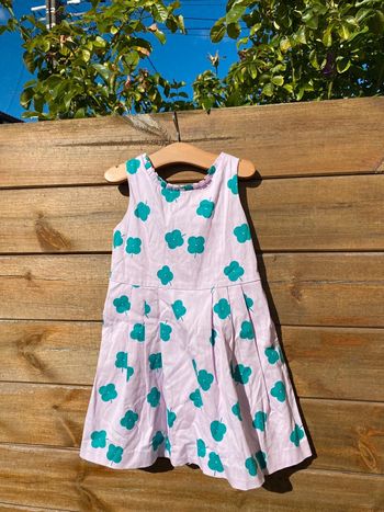 Robe rose trèfle Jacadi paris été printemps 4 ans fille