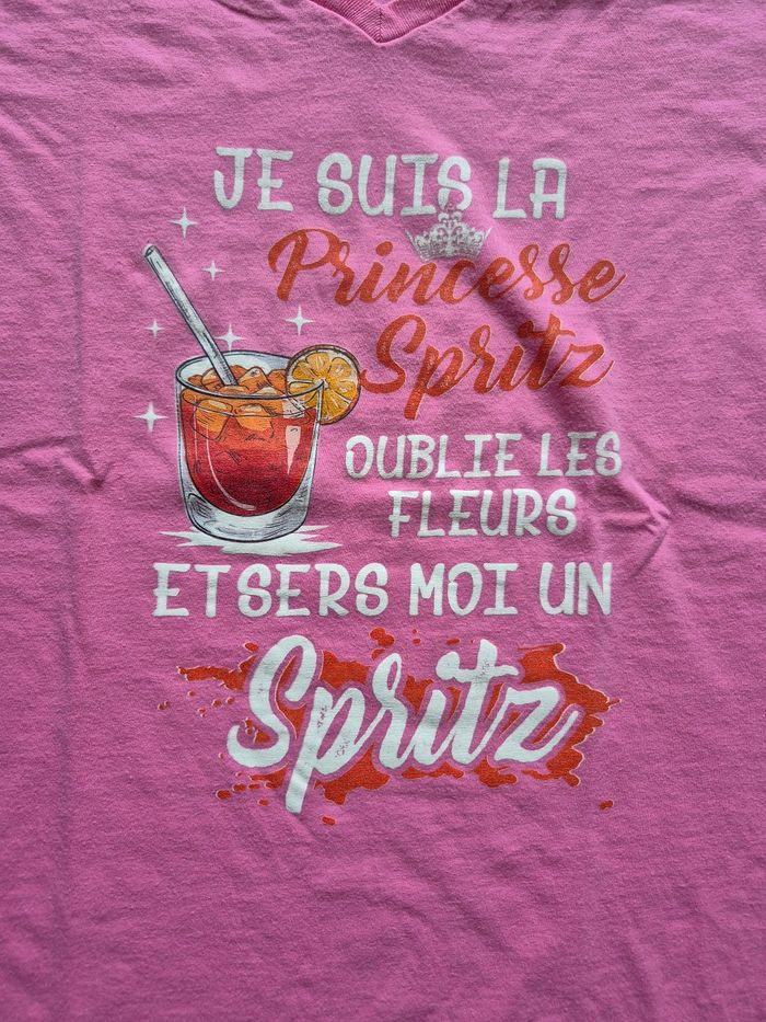 Très beau Tee-shirt "Spritz"  rose - photo numéro 2