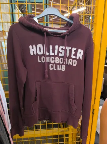 272758 sweat à capuche bordeaux homme S Hollister