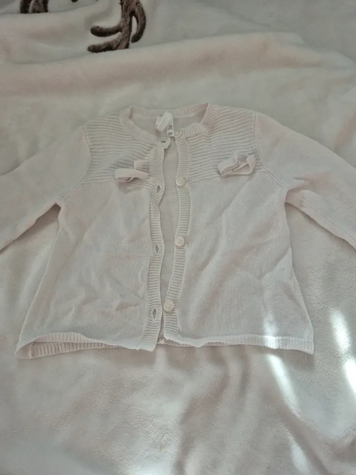 Gilet blanc orchestra 3 mois 60 cm