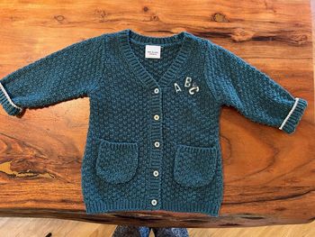 Gilet fille 6 mois vert tape à l’œil