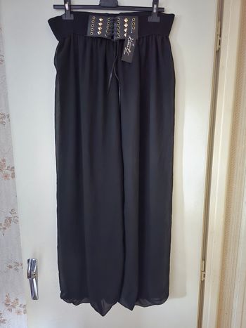 Pantalon jambes larges