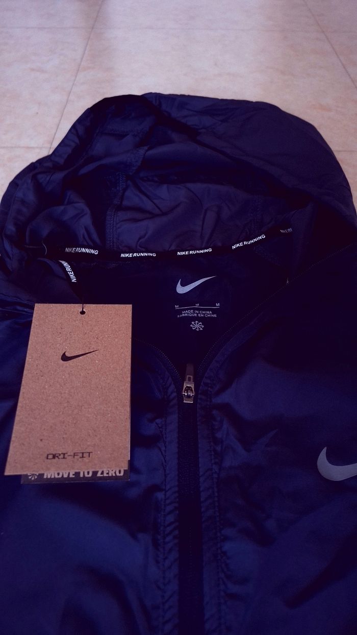 Ensemble Nike Running Homme Taille M – Veste, T-shirt & Short Bleu - photo numéro 3