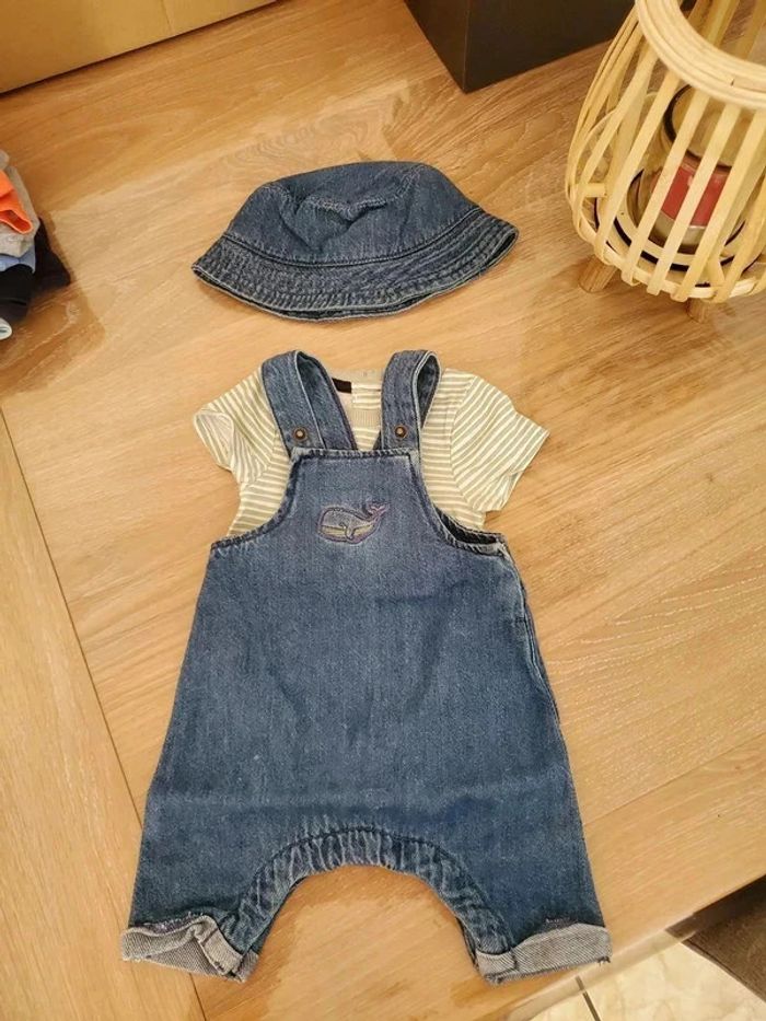 Ensemble 3 pièces Vert Baudet excellent état 1 mois