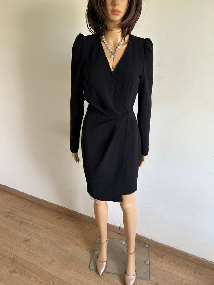 Robe noire à manches longues Morgan taille 34 comme neuve - photo numéro 3