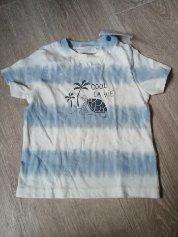 Tee shirt neuf vertbaudet 9 mois garçon