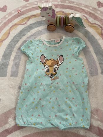 Barboteuse Combi short bambi Disney