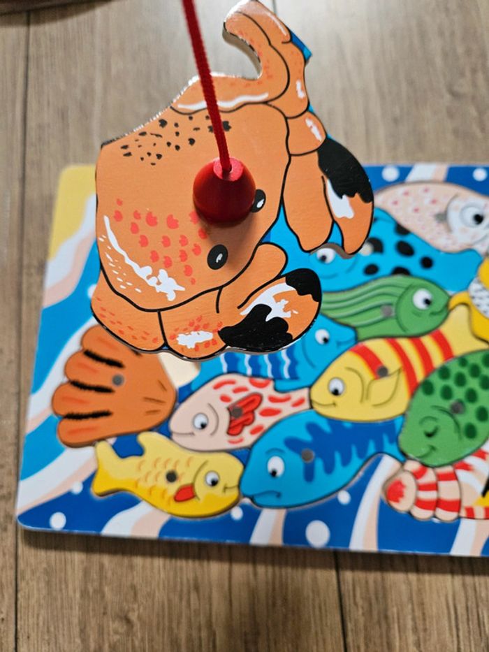 Puzzle avec aimants pour pêcher les poissons - photo numéro 5