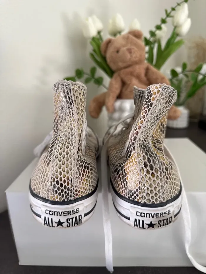 Magnifiques baskets hautes imprimé python 38 - photo numéro 3