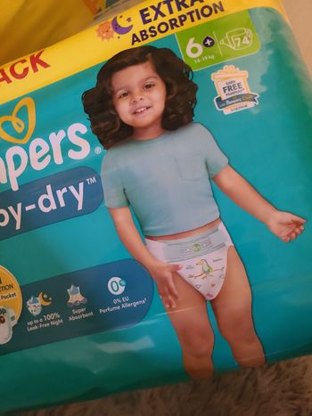 Pampers maxipack taille 6 plus babydry extra absorption