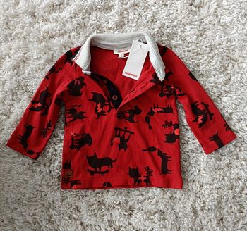 Polo manches longues catimini en 6 mois