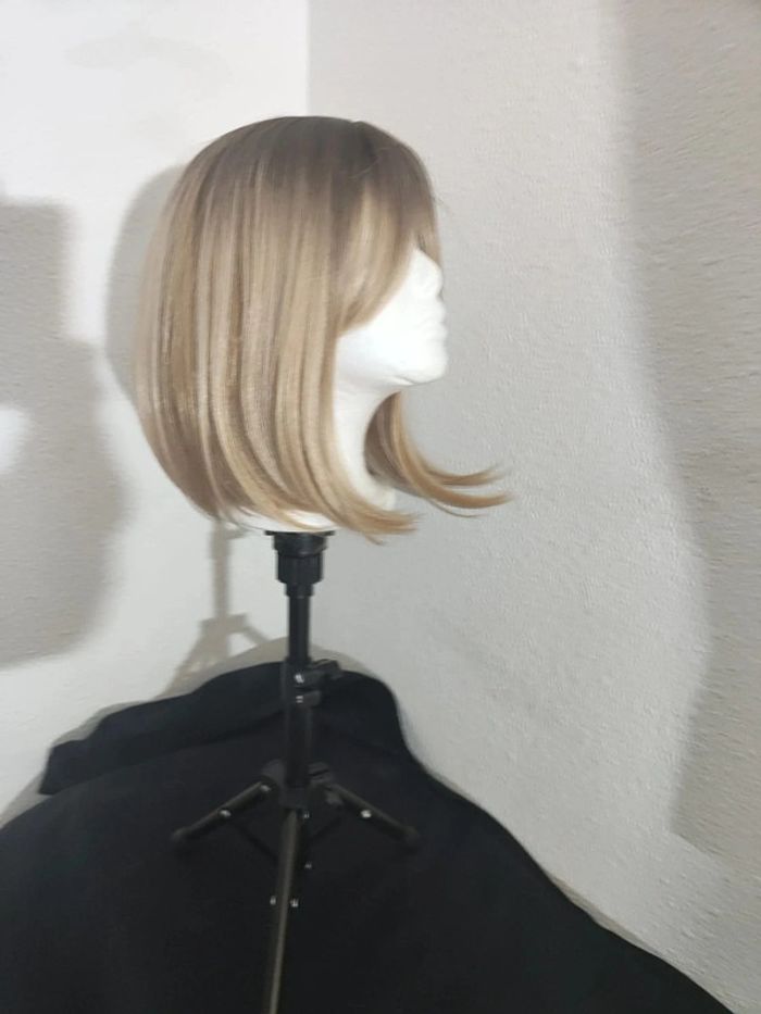 🎀 Promo 🎀 Perruque Naturelle Blond Ombré Glamour - photo numéro 4
