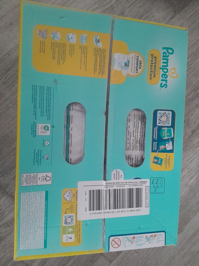 Couche pampers premium taille 6 - photo numéro 2
