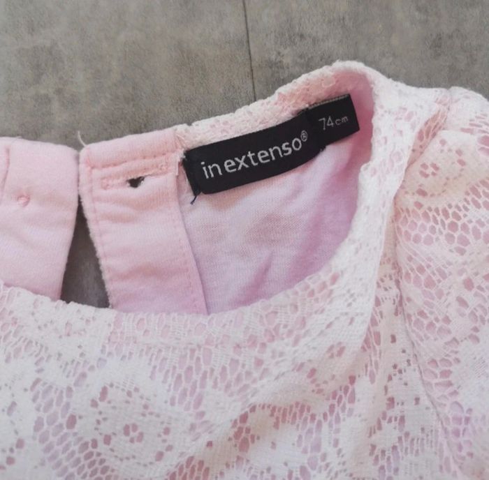 Robe à manches courtes chic bébé fille 9/12 mois - photo numéro 2