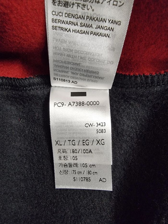 LEVI'S sweat polaire à col Rond bordeaux et noir * taille XL * - photo numéro 8