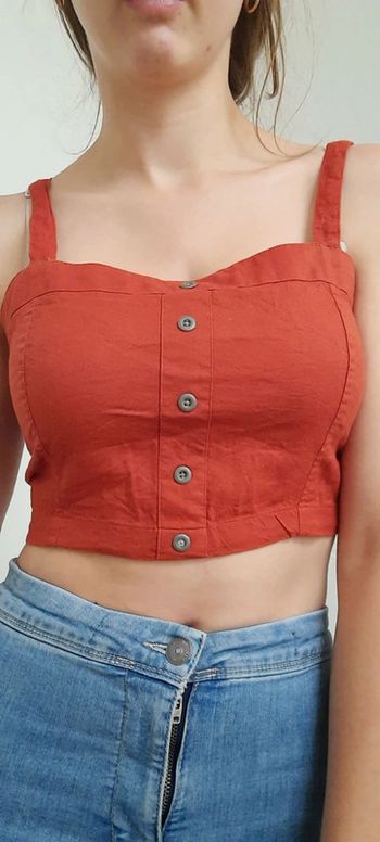 Croc top couleur rouille