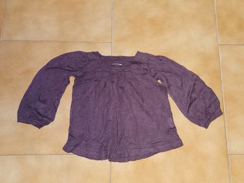 Pull tunique violet 6mois