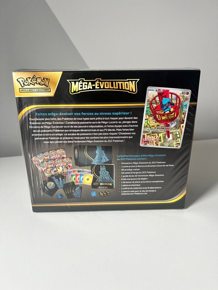 Etb coffret dresseur d’élite méga évolution lucario scellage distendu me1 me01 cartes Pokémon - photo numéro 2