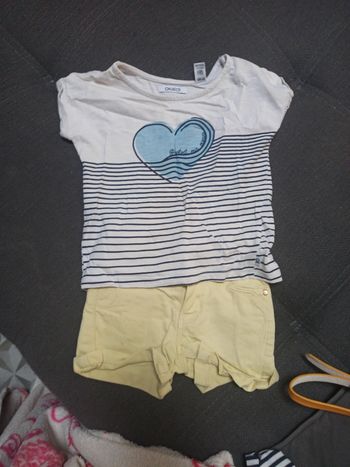 Ensemble short t shirt 3 ans
