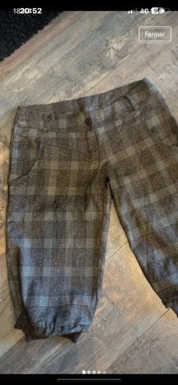 Pantacourt carreaux vintage