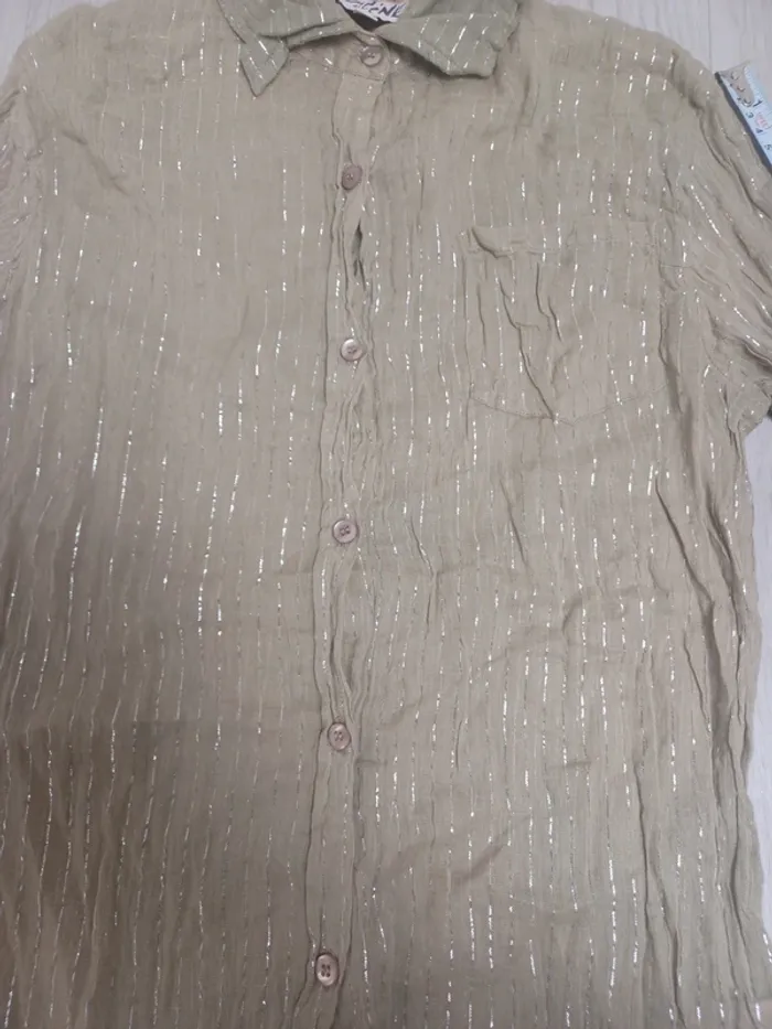 Chemise kaki légère marque coline - photo numéro 4