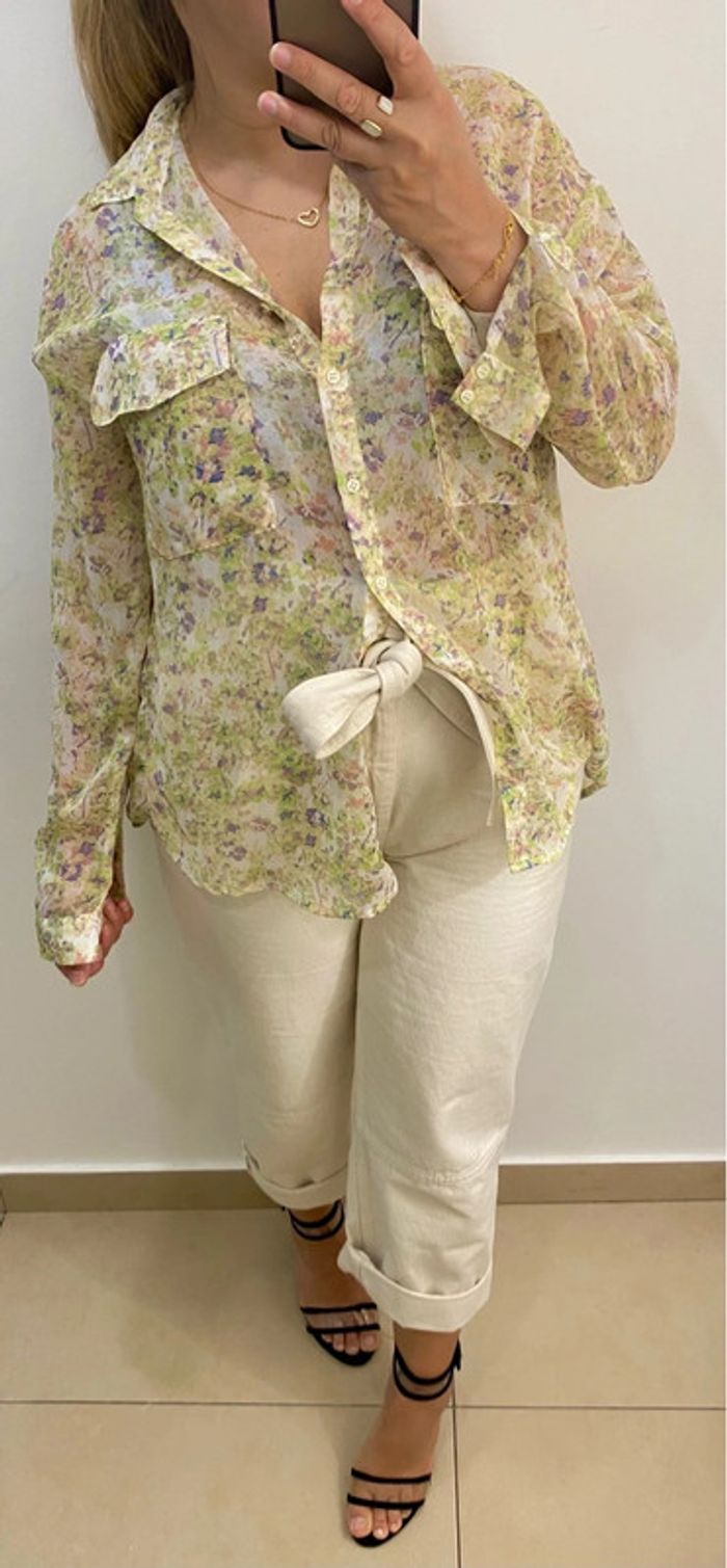 Chemise Fleurie Pull & Bear Taille M - photo numéro 4