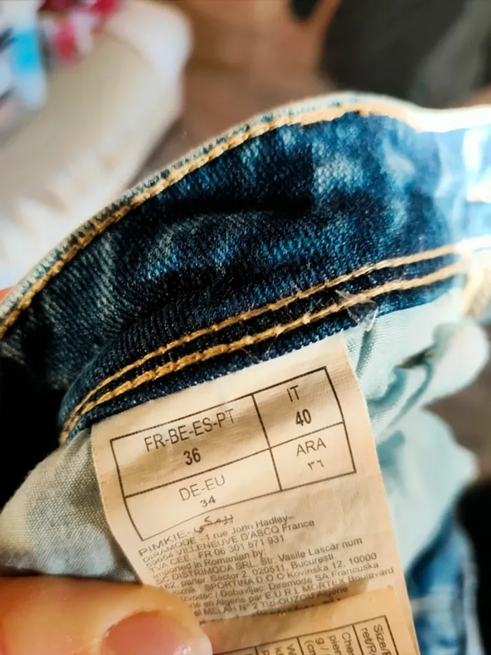 Jupe en jean Pimkie t 36 - photo numéro 3
