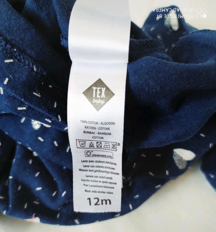 T-shirt manches longues imprimé coeurs Tex Baby - photo numéro 3