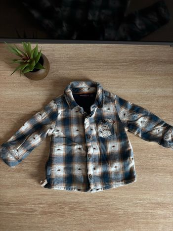 Chemise chaude à carreau sergent major bébé 6/9mois