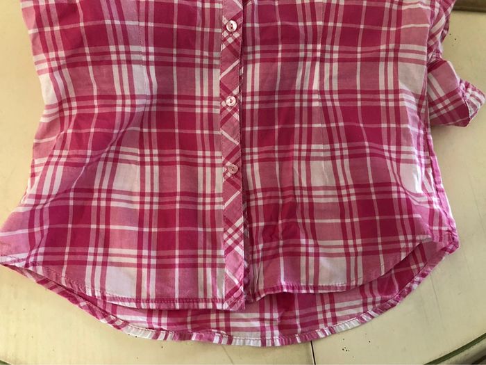 Chemise  kaporal  taille small /36 rose blanc strass - photo numéro 17
