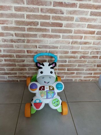Mon Trotteur Zèbre Parlant Anglais Fisher Price