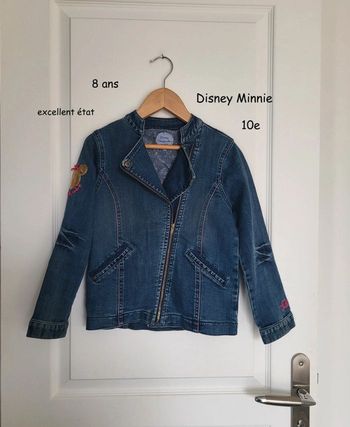 Veste en jean Minnie à sequins