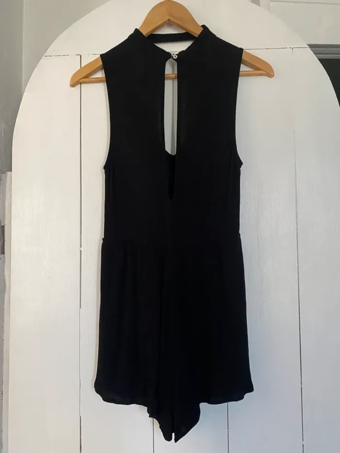 Combishort noir pull&bear nacre ouverture col - photo numéro 2