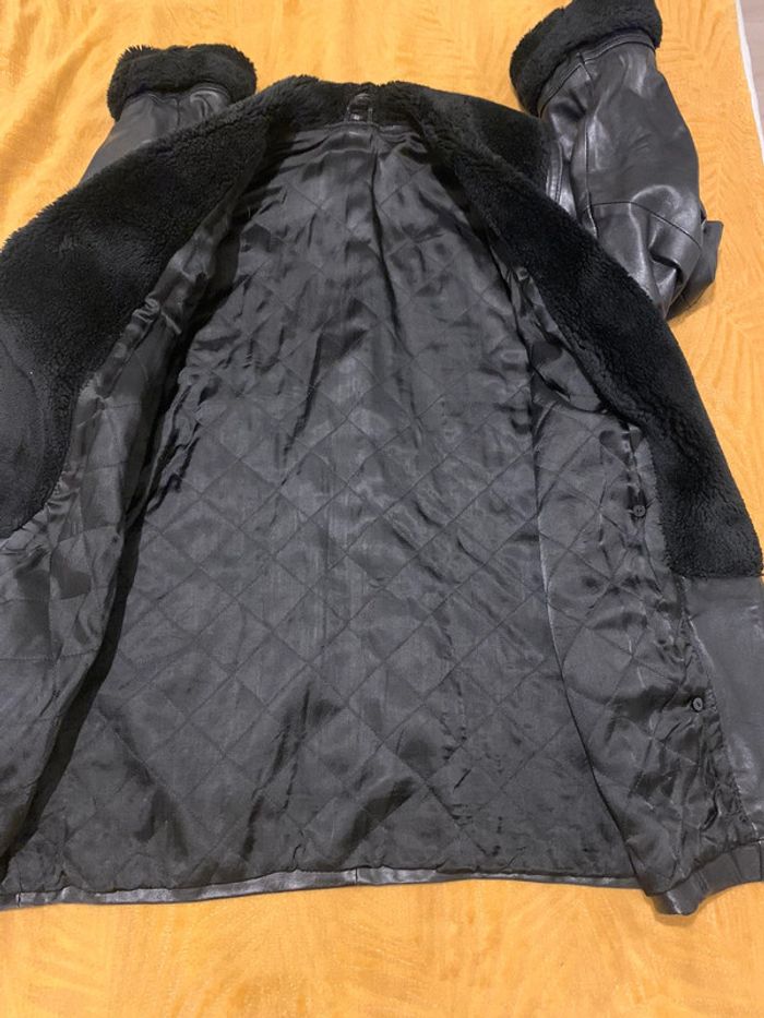 Manteau cuir véritable d’agneau - photo numéro 8