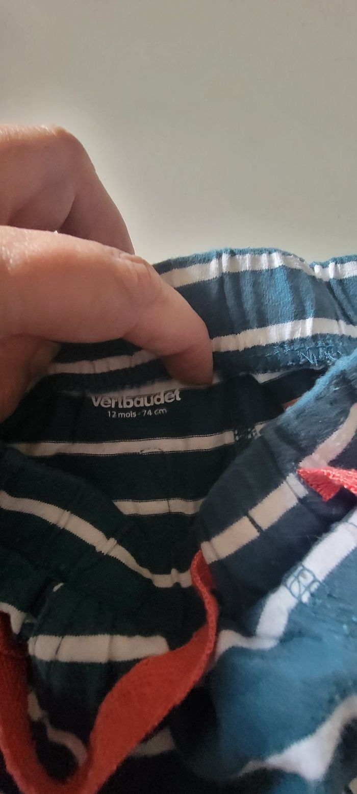 Lot 2 short 12 mois Verbaudet et Kiabi - photo numéro 2