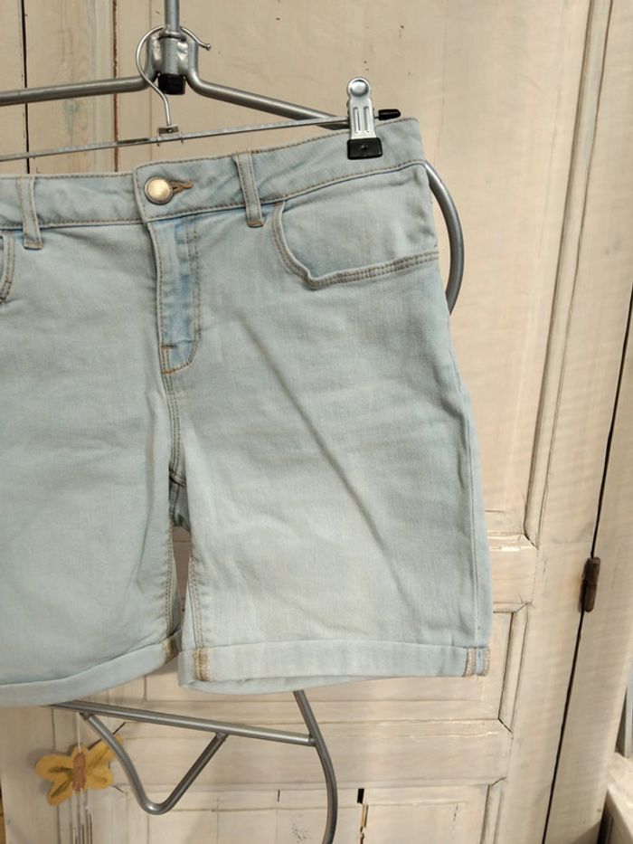 Short en jean bleu - photo numéro 3