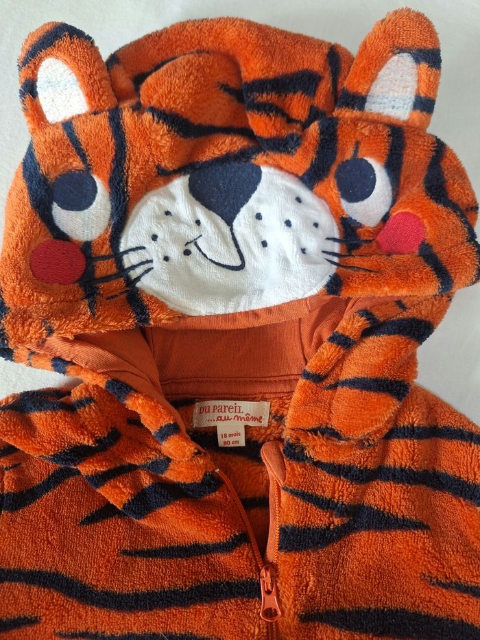 Combinaison/Pyjama/Déguisement Tigre 18 mois DPAM - photo numéro 3
