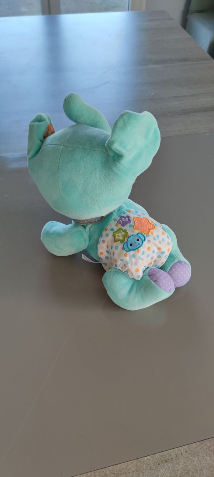 Éléphanteau peluche musical – jouet bébé (9 à 36 mois) - photo numéro 3
