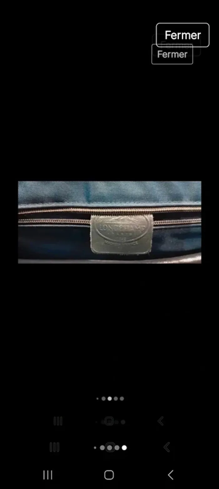 Sac longchamp vintage cuir 20x30x8 - photo numéro 9