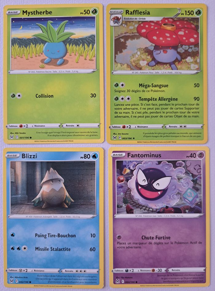 🃏 Lot de 12 cartes Pokémon JCC françaises 2022 Epée et Bouclier Origine Perdue - photo numéro 3