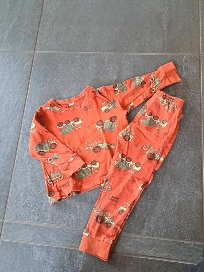 3/4 ans pyjamas motif chantier