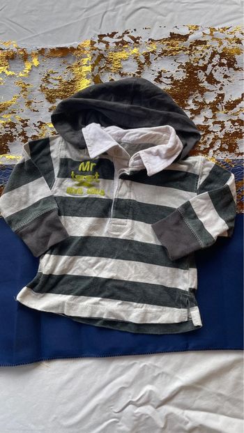 Polo manche longue 3/6mois