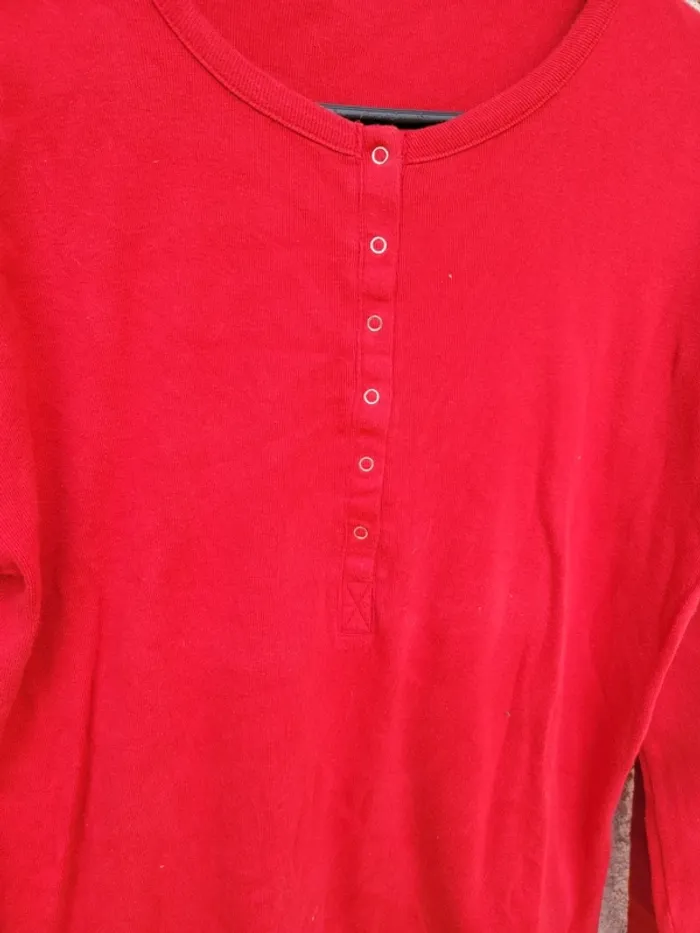 Tunique rouge, vintage Y2K élégant chic - photo numéro 2