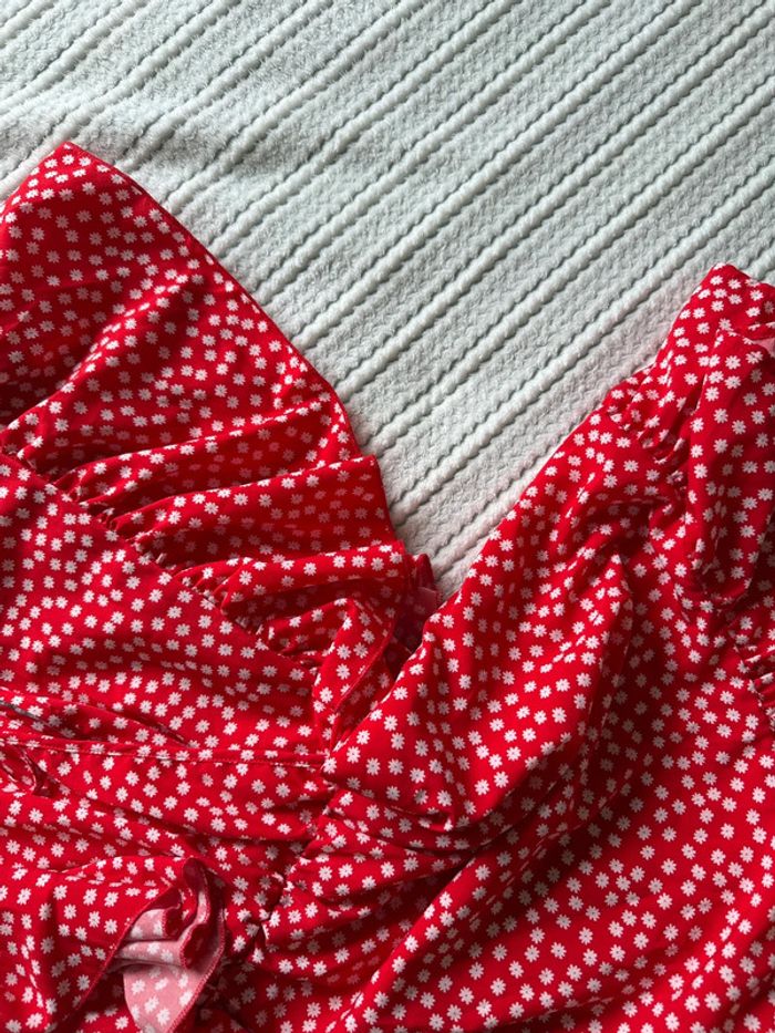Robe d’été rouge à volant / Taille M - photo numéro 9