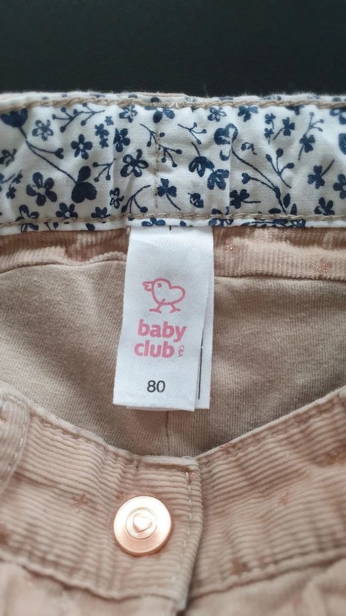 Pantalon en velours 80 cm - photo numéro 3